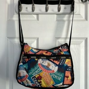 LeSportSac Regalia Print Crossbody Messenger Bag